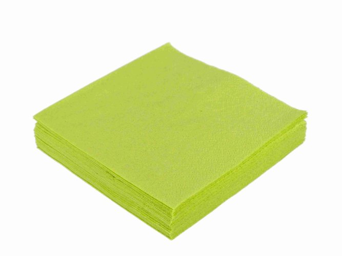 Servietten limette grün 24x24cm 2-lagig 1/4-Falz 100% Zellstoff 250 Stk
