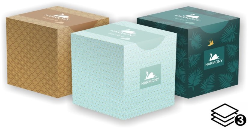 Kosmetiktücherbox 3-lagig 190x200mm weiß 60Stk