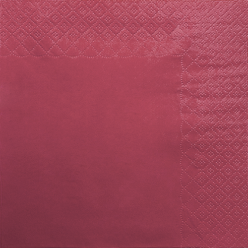 Servietten burgundy 24x24cm 2-lagig 1/4-Falz 100% Zellstoff 250 Stk.