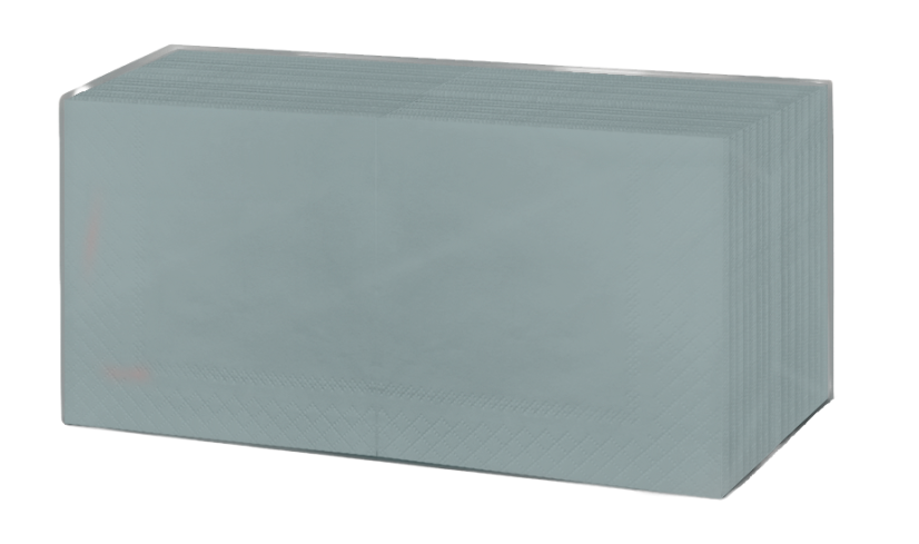 Servietten grau 24x24cm 2-lagig 1/4-Falz 100% Zellstoff 250 Stk