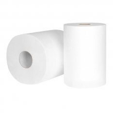 Papírový ručník role s vnějším odvíjením 1-vr bez perforace 300m 100% celulóza bílá Ø 180mm [6 ks]