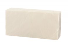 Obrúsok béžový 33x33cm 2vr 1/4 skladanie 100% celulóza 250ks