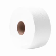 Toaletní papír 2 vrstvý 2400 útržků 300m 100% celulóza bílý Ø 250mm 6 rolí/balení
