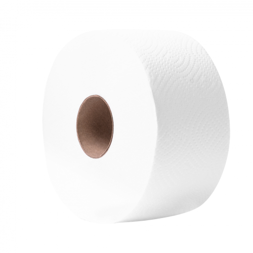 Toaletní papír 2 vrstvý 800 útržků 100m 100% celulóza bílý Ø 190mm 12 rolí/balení