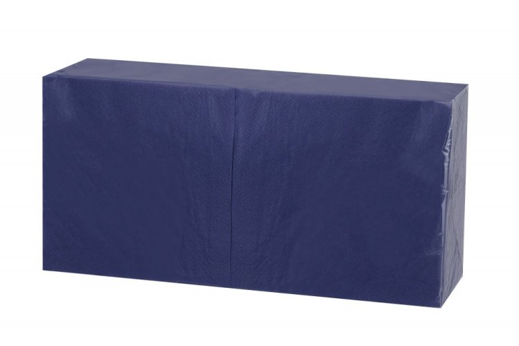 Servietten dunkel blau 33x33cm 2-lagig 1/4-Falz 100% Zellstoff 250 Stk.