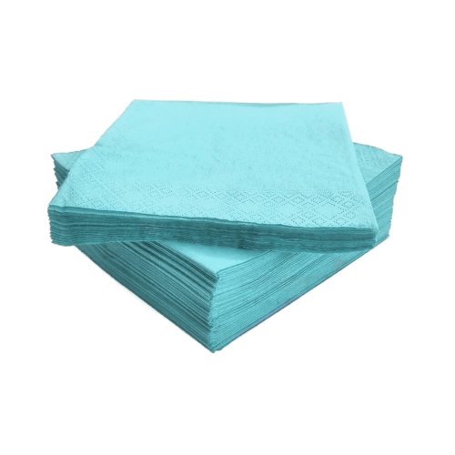 Ubrousky světle modré 33x33cm 2vr sklad 1/4 100% celulóza 250ks