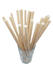 STANDARD Papírová brčka JUMBO 8x250mm hnědá 100ks