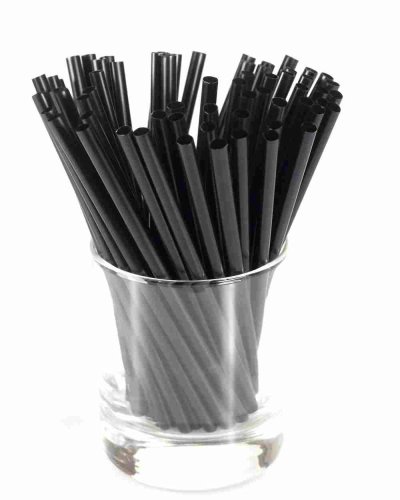 RETRO brčka 5x250mm černá 500ks (znovu použitelná)
