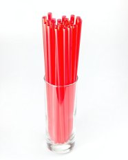 JUMBO brčka 8x255mm červená 150ks (znovu použitelná)