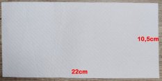 Papierový uterák ZZ skladaný 2-vrstvové 22x21cm biela 100% celulóza 200ks