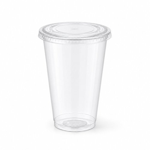 Flach-Deckel mit Kreuzschlitz PET glasklar Ø95 50Stk/VE