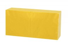 Obrúsok žltý 33x33cm 2vr 1/4 skladanie 100% celulóza 250ks