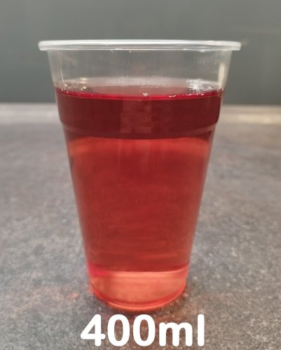 Trinkbecher PP transparent Eichstrich 400ml Ø95 50Stk/VE