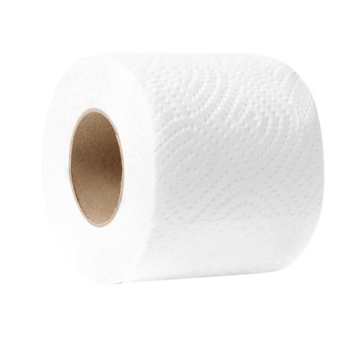 Toaletní papír 2 vrstvý 120 útržků 15m 100% celulóza bílý Ø 110mm 48 rolí/balení