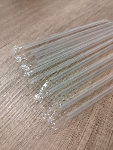 TETRA PAK Strohhalme 3,8x180mm transp 50St. gehüllt MEHRWEG