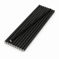 STANDARD papírová brčka CLASSIC 6x200mm černá 100ks