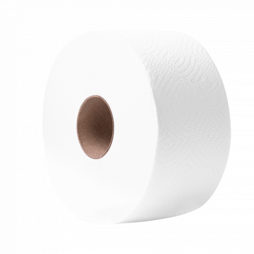 Toaletní papír 1 vrstvý 1040 útržků 130m 100% celulóza bílý Ø 190mm 12 rolí/balení