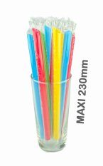 BUBBLE TEA slamky 12x230mm mix 100ks (opakovane použiteľné)