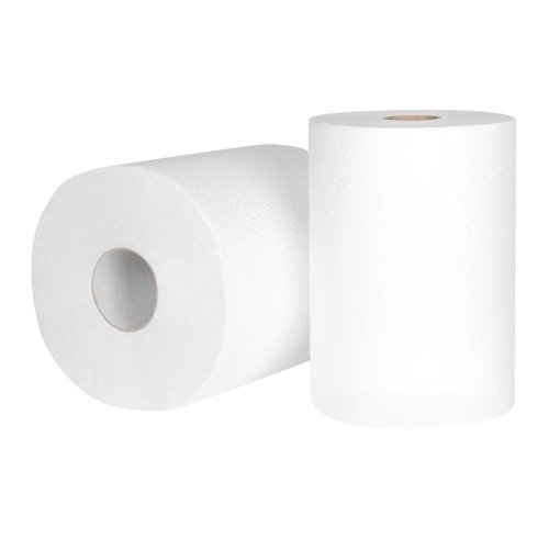 Handtuchrollen Außen-/Innenabwicklung 2-lagig 600 Blatt 75m 100% Zellstoff weiß O 140mm 12 Rollen/VE