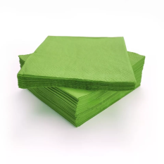 Obrúsok žltozelený 33x33cm 2vr 1/4 skladanie 100% celulóza 250ks