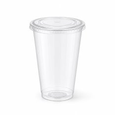 Víčko ploché s otvorem PET transparentní  Ø 95 mm 50ks/bal