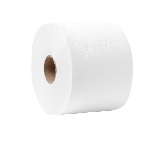 Toaletný papier Ø 125mm 2-vrstvový návin 50m biela 400 útržkov 100% celulóza [36 ks]