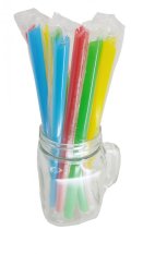 BUBBLE TEA Trinkhalme 12x210mm bunt 100 St. MEHRWEG