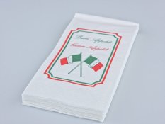 Servietten Ich lerne Italienisch 40x40cm 2-lagig 1/8-Falz 100% Zellstoff 100 Stk.