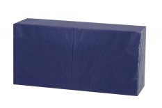 Obrúsok tmavo modrý 33x33cm 2vr 1/4 skladanie 100% celulóza 250ks