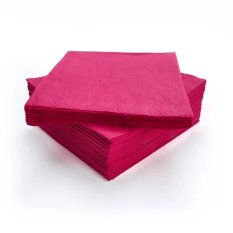 Obrúsok tmavoružový 33x33cm 2vr 1/4 skladanie 100% celulóza 250ks