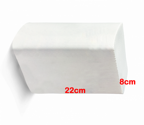 Z-Falz Falthandtücher 2-lagig 22x24cm weiß 100% Zellstoff 150 Stk.