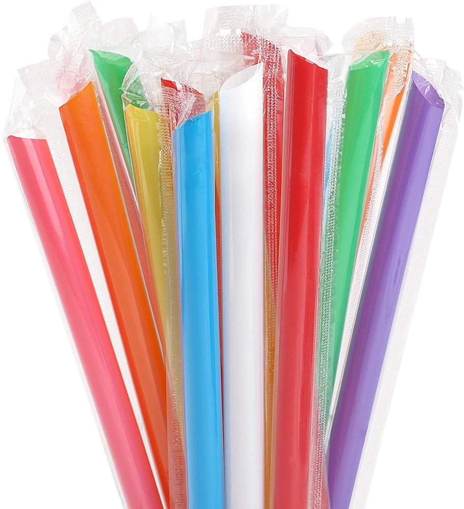 Papier Bubble Tea Trinkhalme – 12x200 Mm – Bunt Produktbild-Vorschau 3