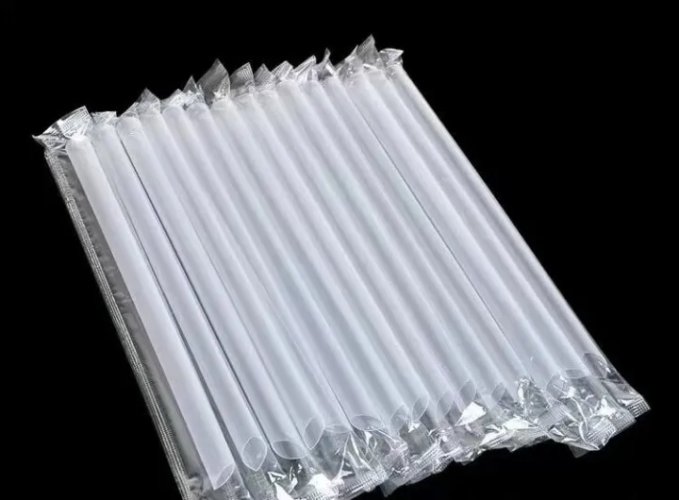 BUBBLE TEA Trinkhalme 12x230mm transparent 250 St. MEHRWEG