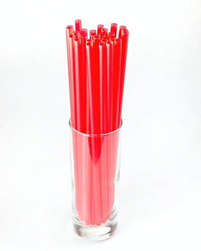 JUMBO brčka 8x255mm červená 150ks (znovu použitelná)