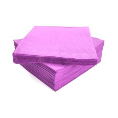 Servietten violett 33x33cm 2-lagig 1/4-Falz 100% Zellstoff 250 Stk.