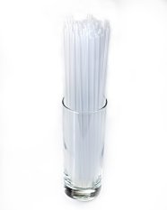 JUMBO slamky 8x255mm číre 150ks (na opakované použitie)