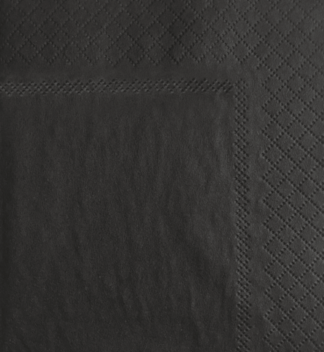 Servietten schwarz 24x24cm 2-lagig 1/4-Falz 100% Zellstoff 250 Stk.